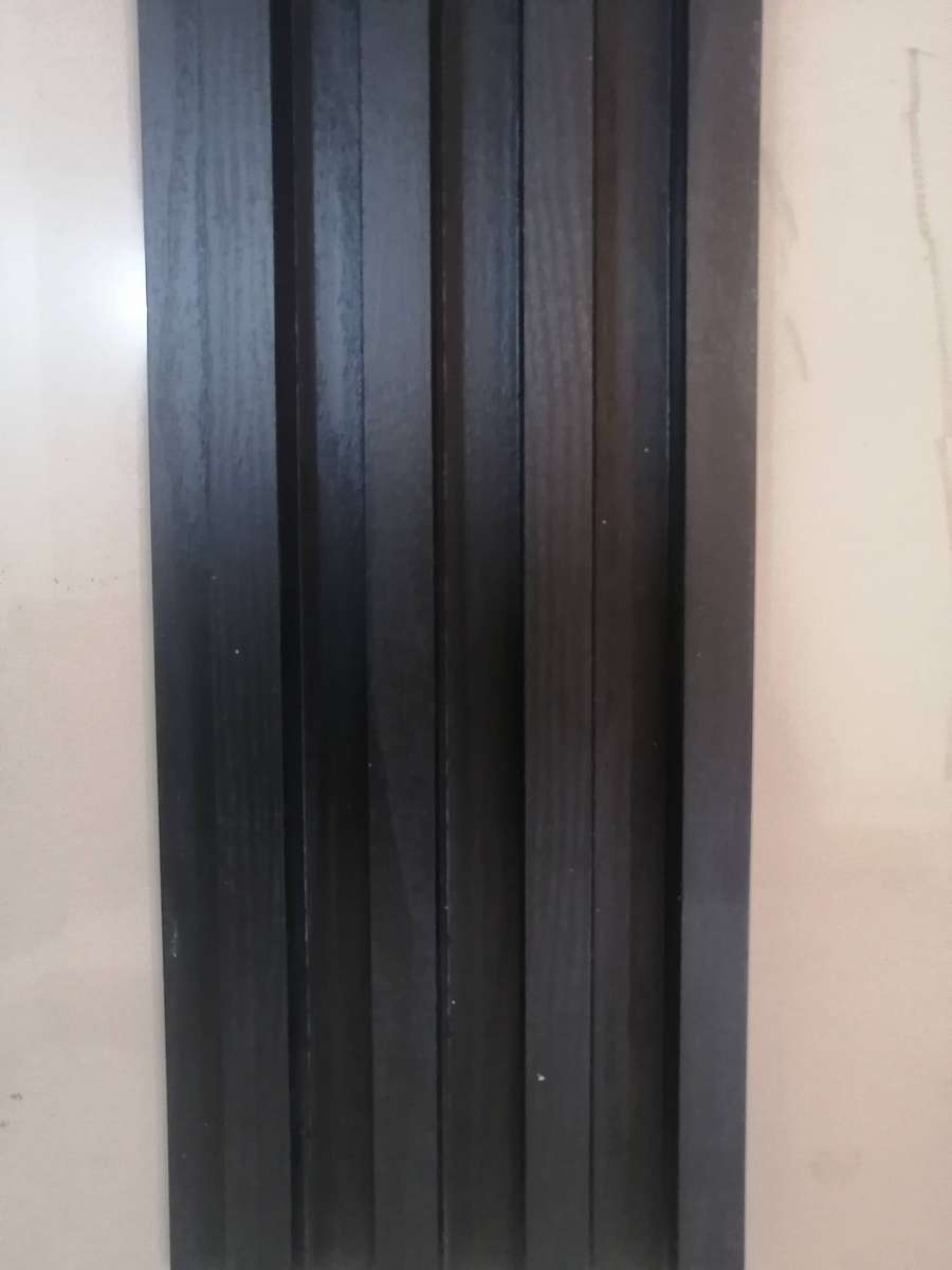 Black Slat Fluted Wall Panel 2,95m*16cm (10 Panels per box)