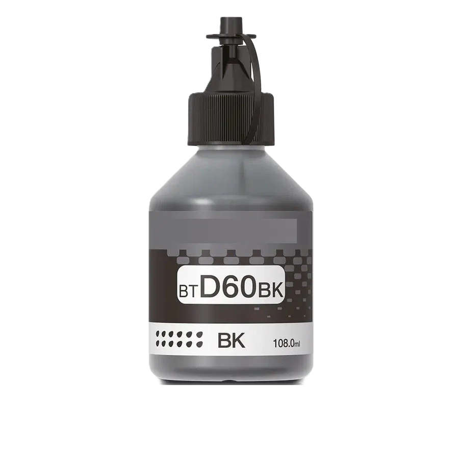 Brother BT-D60BK  Black Ink Bottle (BTD60BK) - Generic