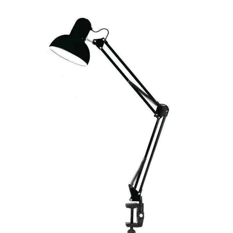 Metal Desk Lamp With Table Clamping And Folding Arm