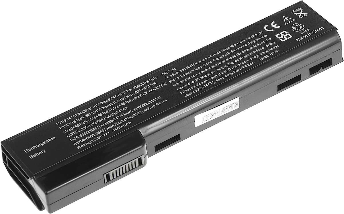 Battery for HP Elitebook 6360, 6460b, 6565b, 8460p, 8470p, 8570p ( HSTNN-I91C, CC06)