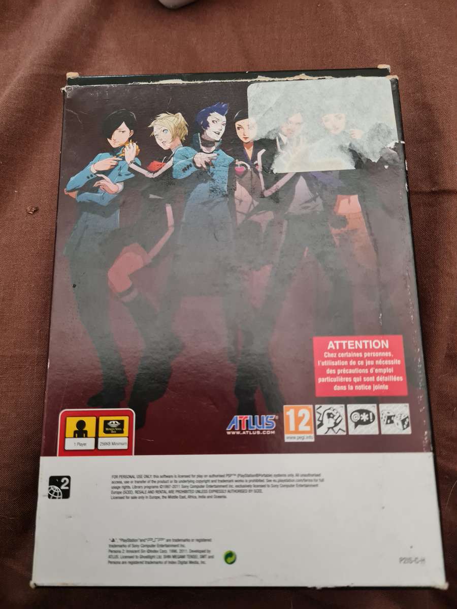 Persona 2 innocent sin collector's edition complete in box