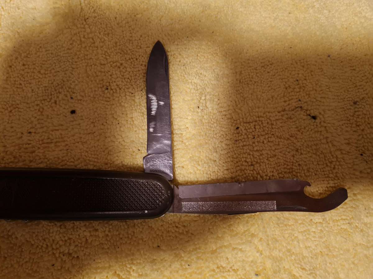 Two Swiss army knives