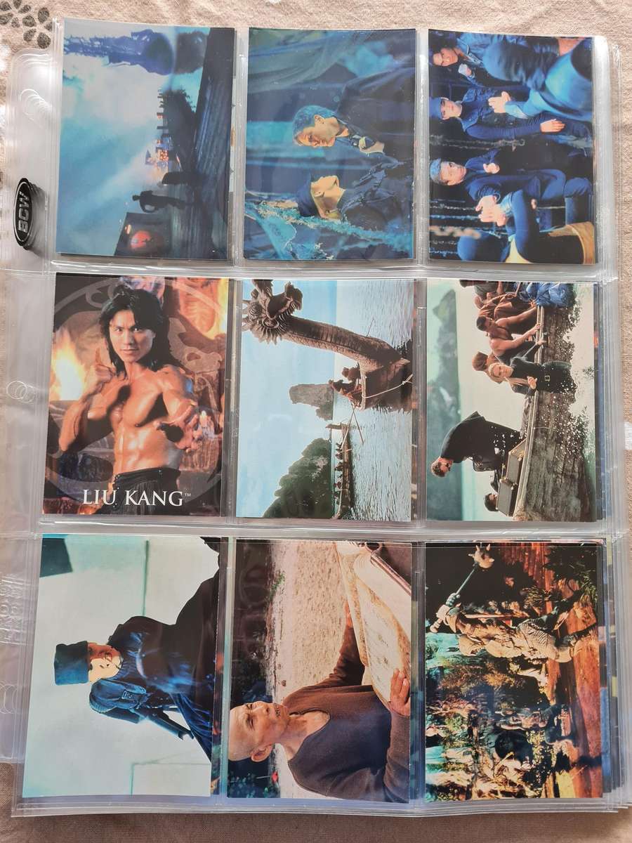 Lot of 126 mortal kombat cards