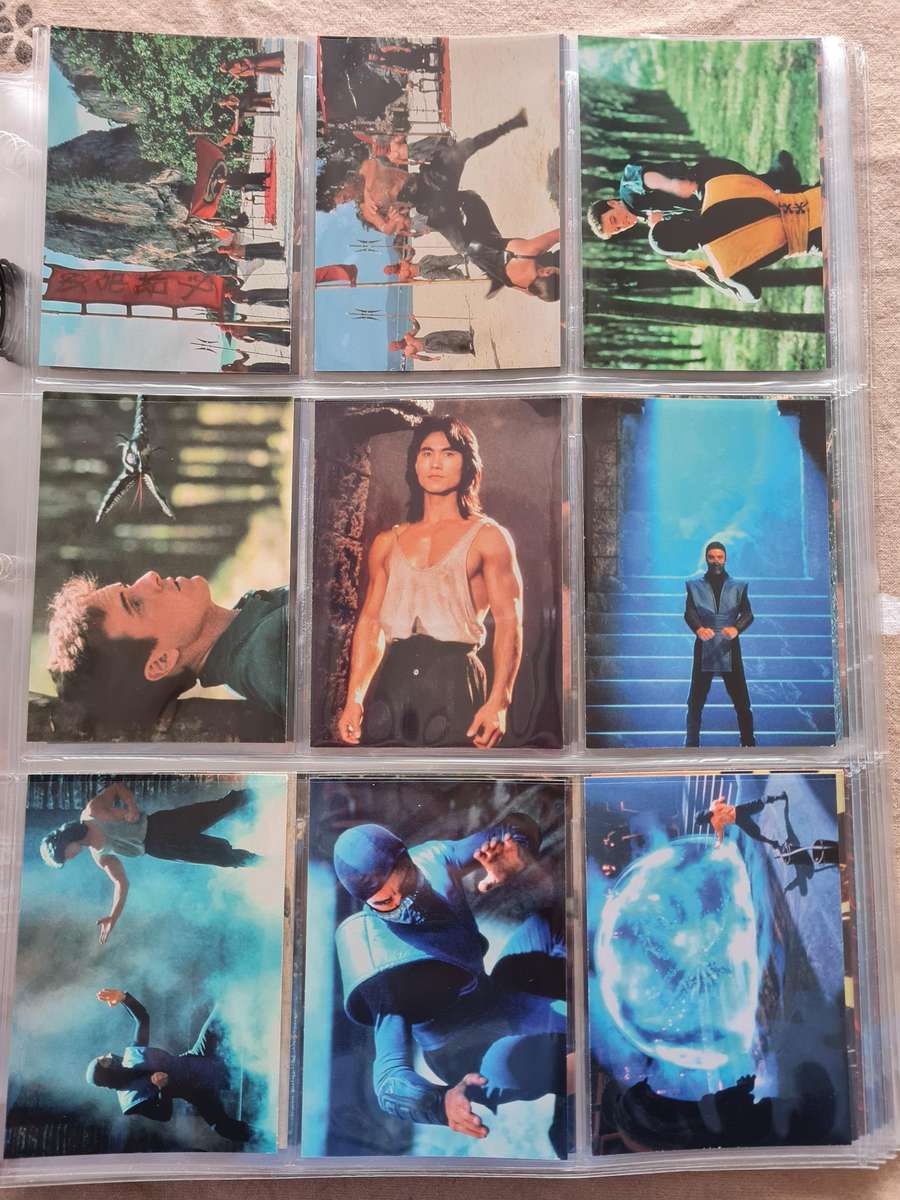 Lot of 126 mortal kombat cards