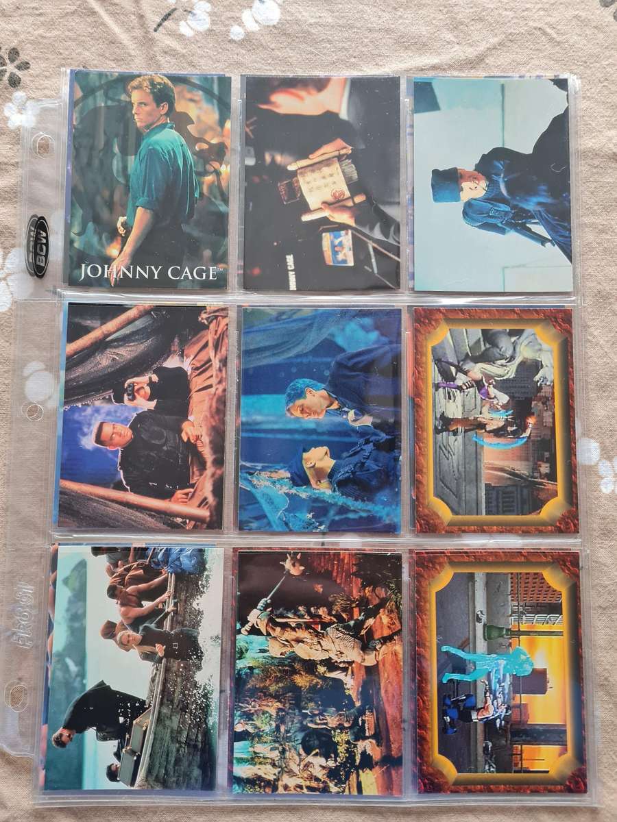 Lot of 126 mortal kombat cards