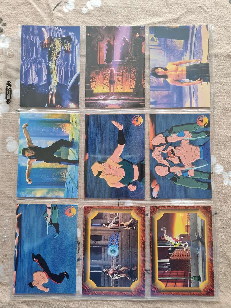Lot of 126 mortal kombat cards