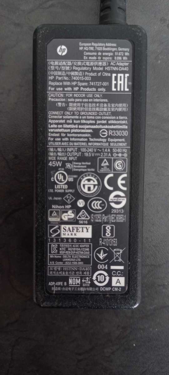 HP Laptop charge block - 45W 19.5V 2.31A