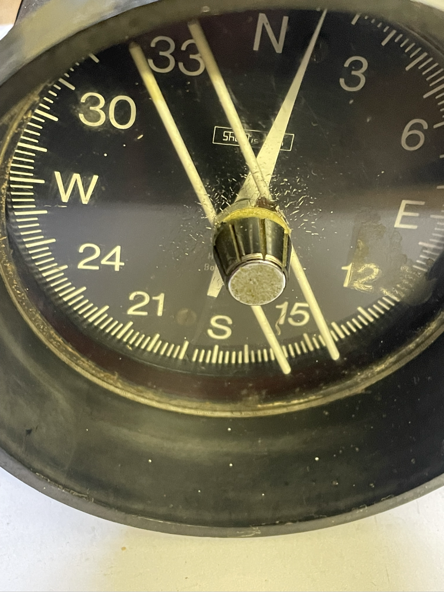 Vintage Compass and Temperature Clock