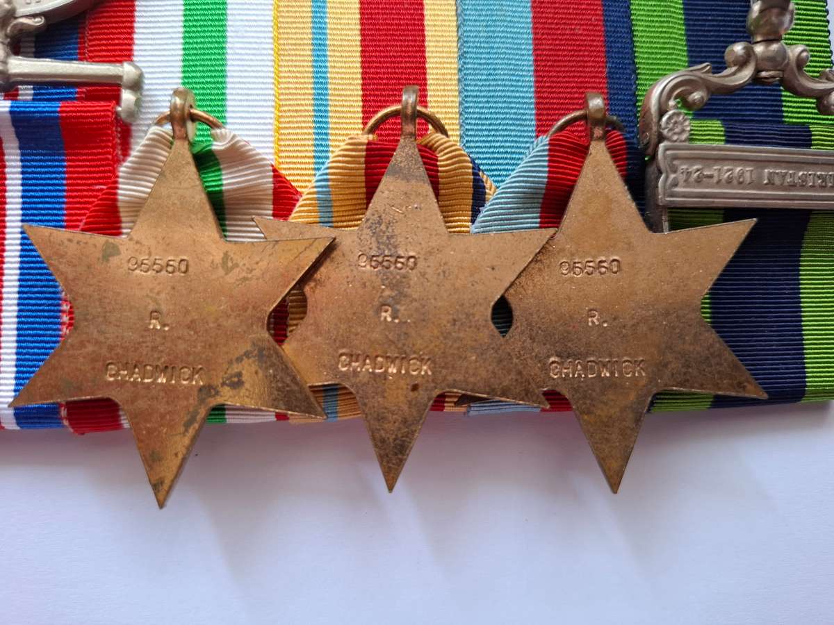 WW2 medal group with India GSM medal to RAF / SAAF photographer