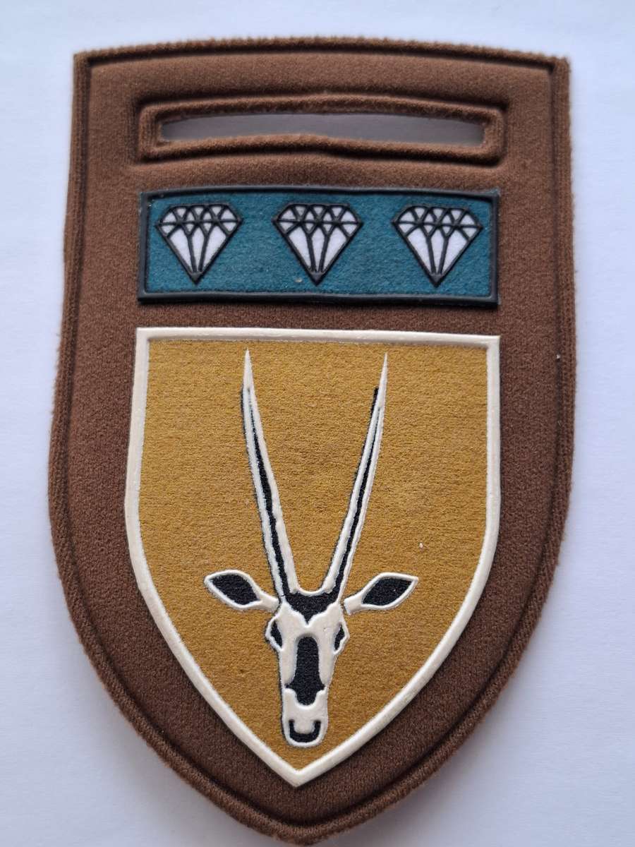 SADF Nutria Shoulder Flash - 8 SAI Infantry Battalion with Northwest Command Bar