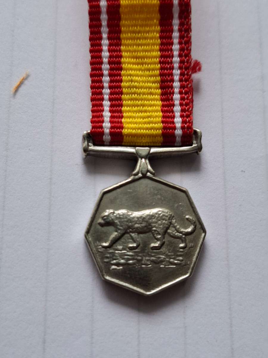 SADF - Bophuthatswana Nkwe Medal - miniature