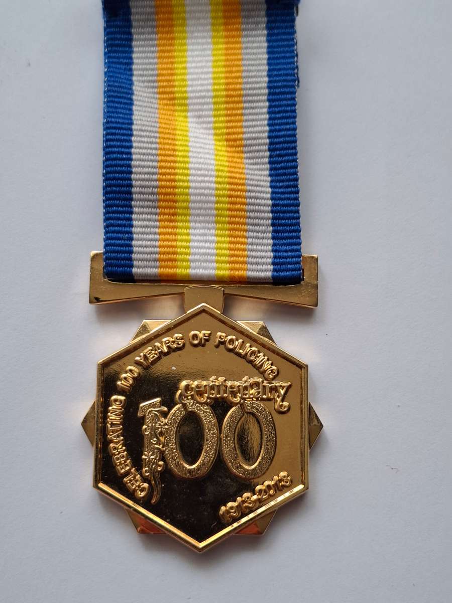 SAPS - Centenary medal - Full size