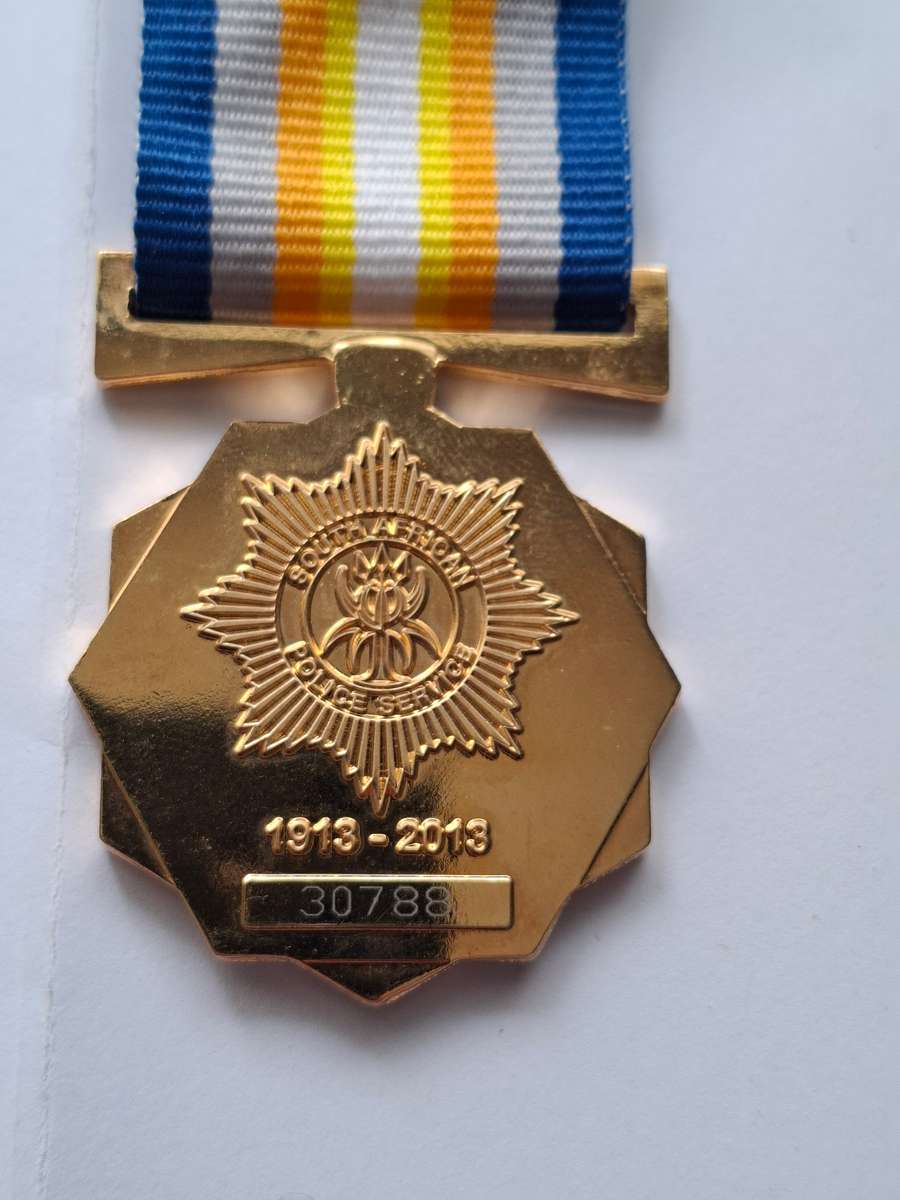 SAPS - Centenary medal - Full size