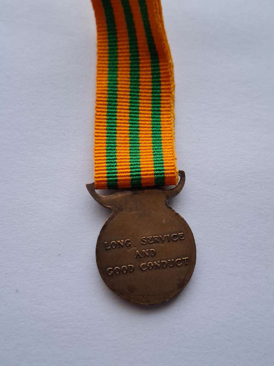 SADF / Homelands medal - Bophuthatswana Medal for Long Service (30 years) - miniature