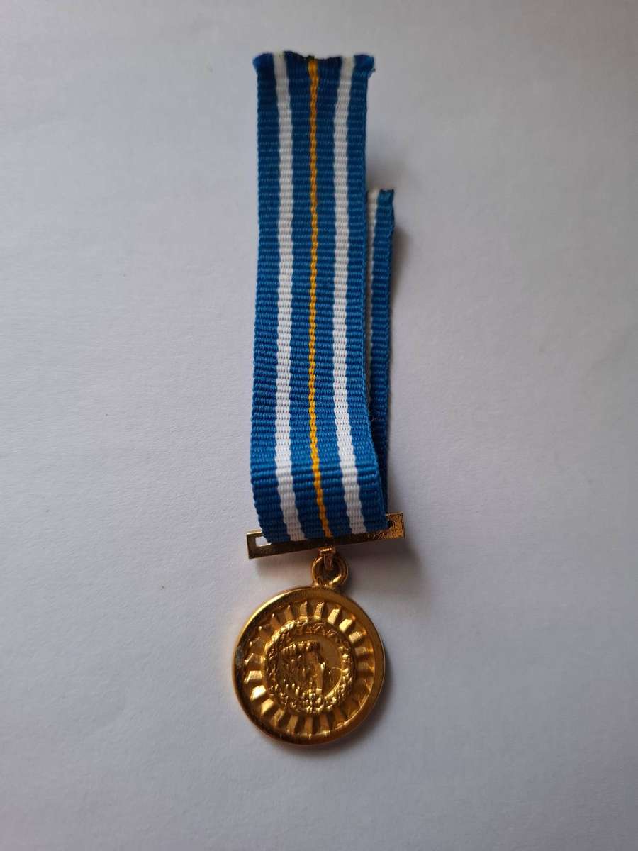 SWA Police medal - miniature - Faithful Service