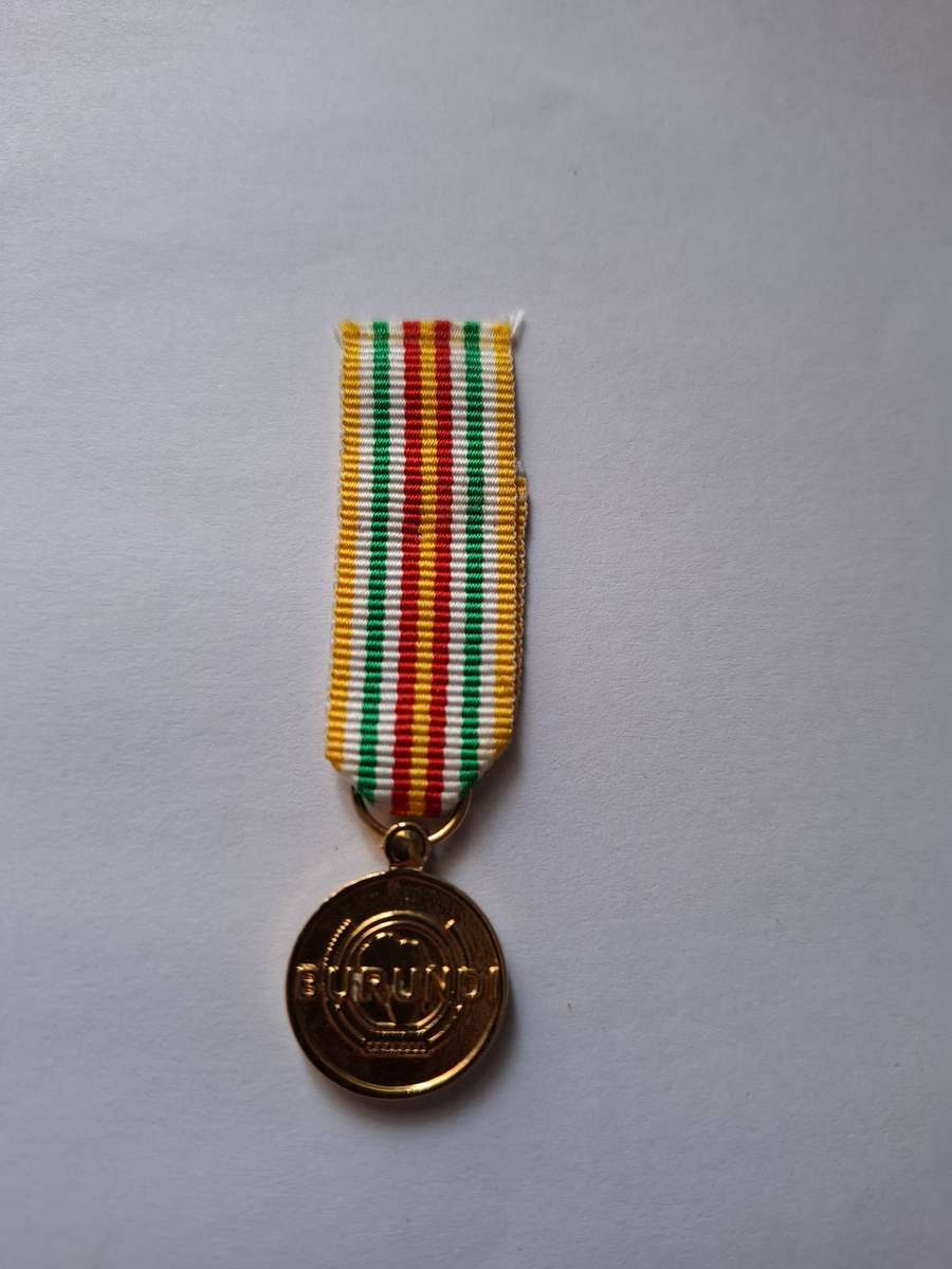 Africa Union medal - miniature Burundi