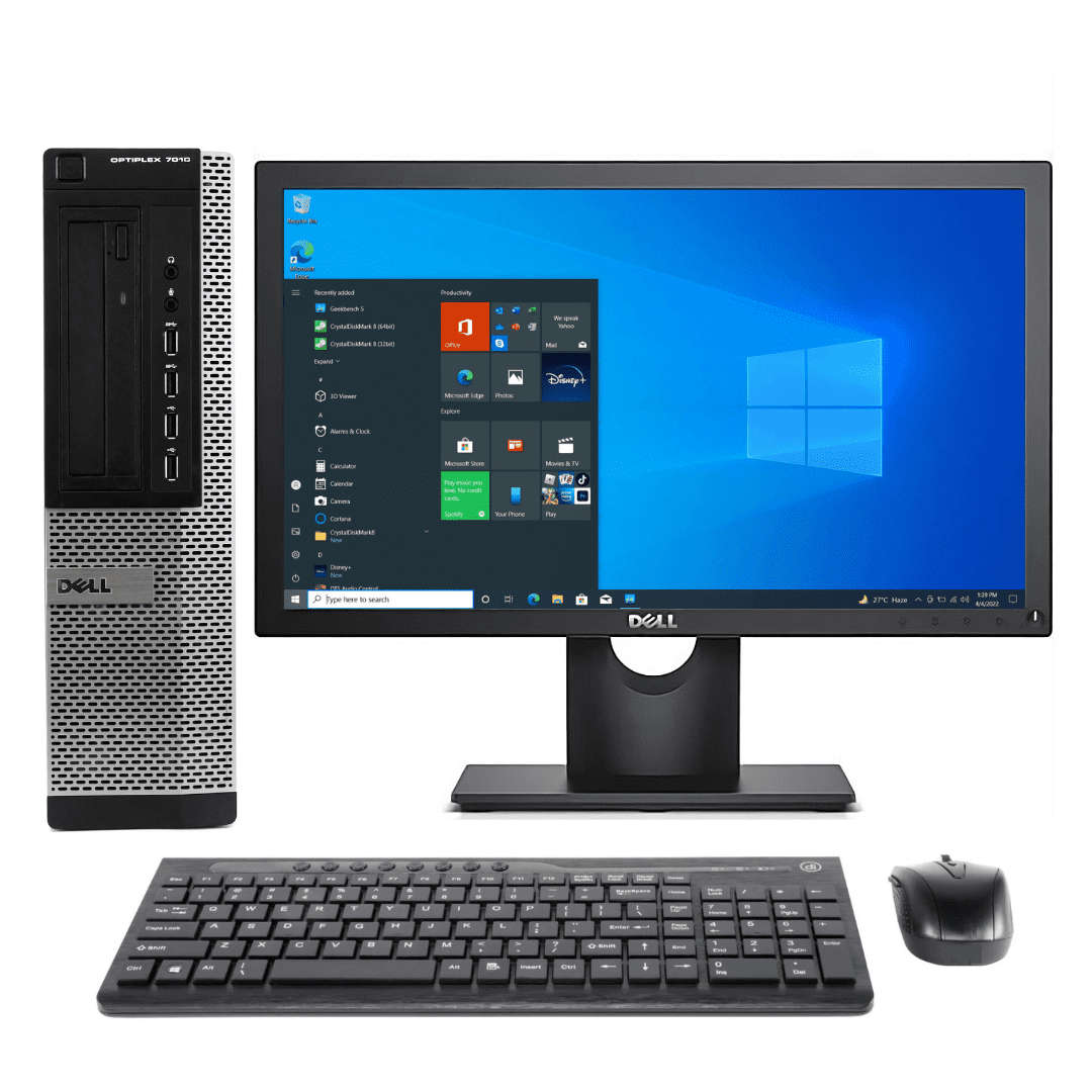 Dell Optiplex 7010 SFF Desktop Combo - Intel Core I3 2nd Gen, 4GB, DDR3, 250GB HDD, MS Win10 Pro ...