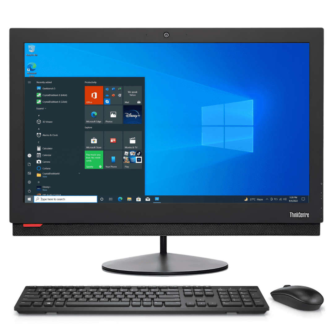 Lenovo ThinkCentre M900z All-In-One Desktop PC - Intel Core i5 6500(6th Gen), 8GB Ram, 1TB HDD, M...
