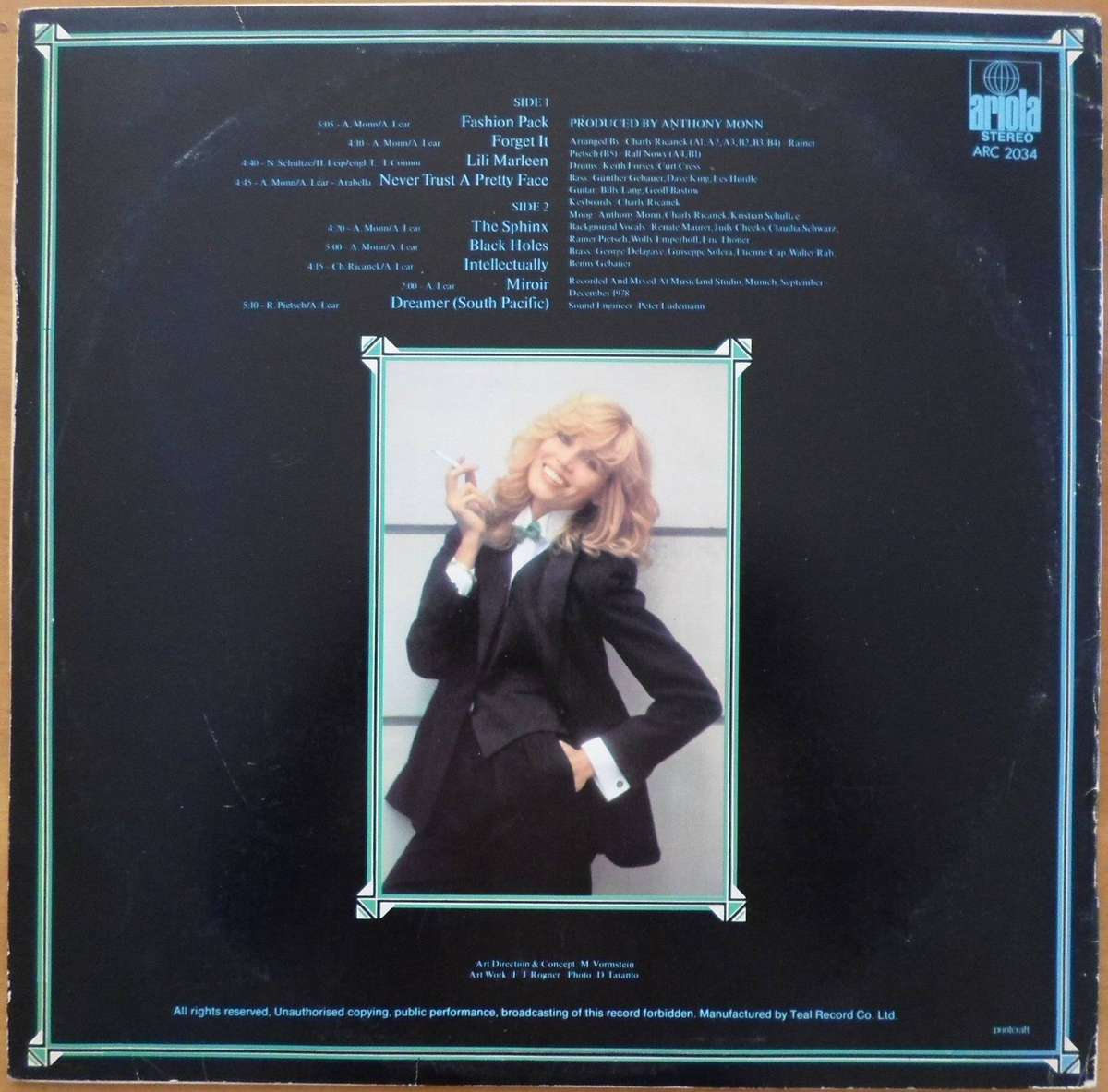 Amanda Lear - Never Trust a Pretty Face