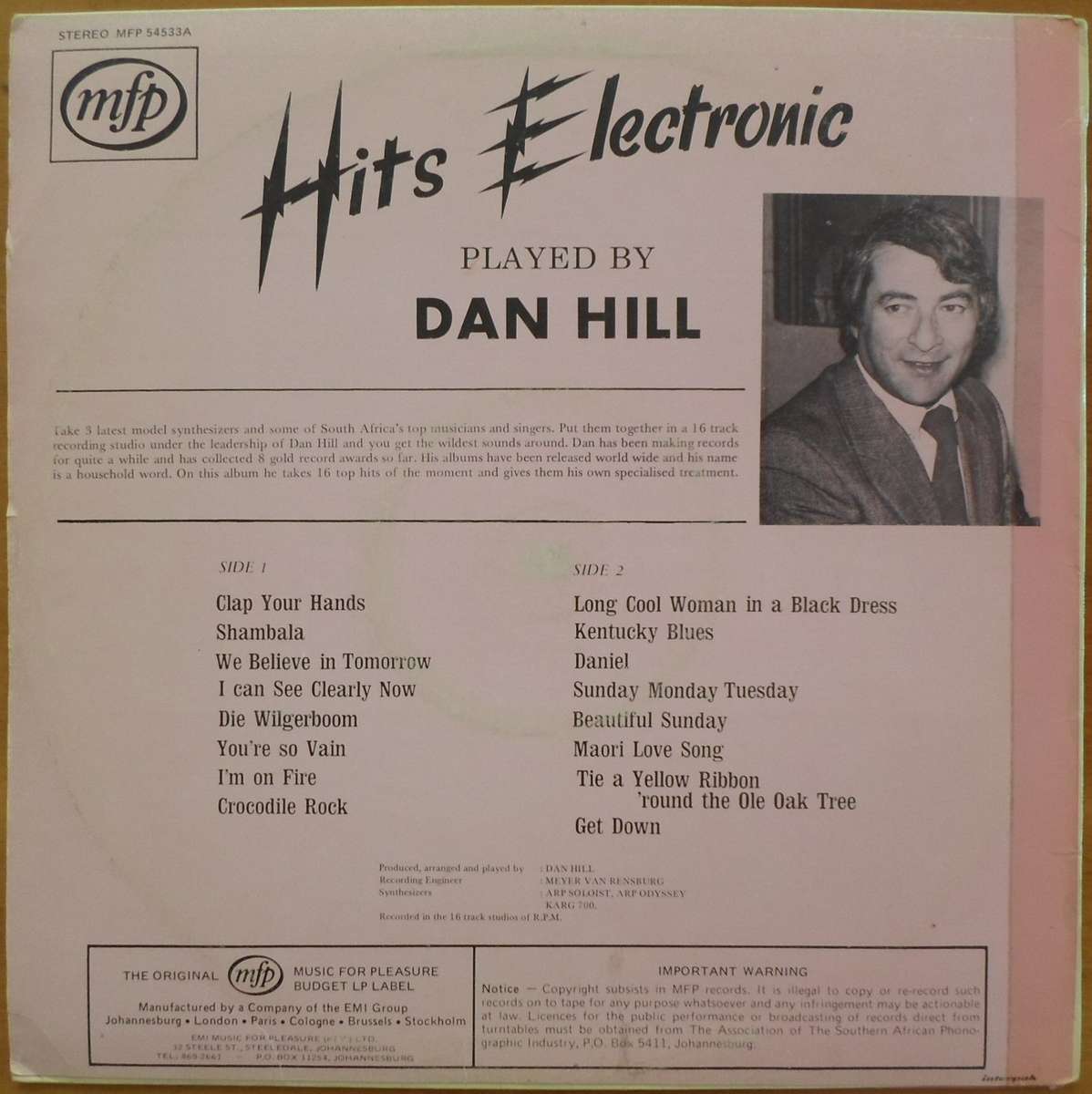 Dan Hill - Hits Electronic