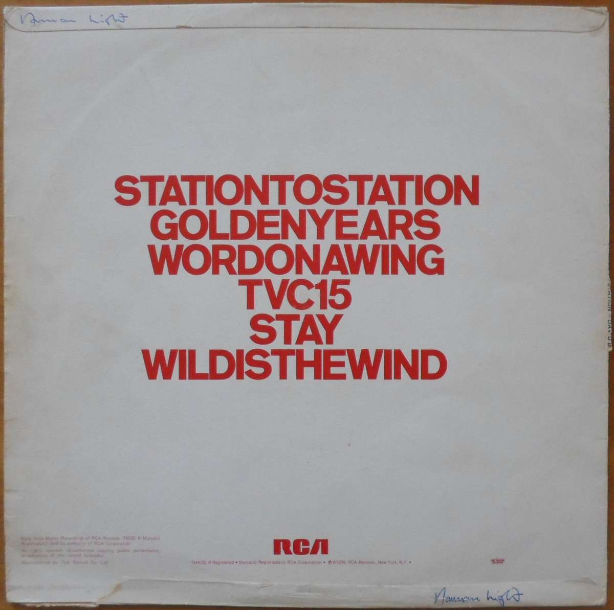 David Bowie - Station to Station