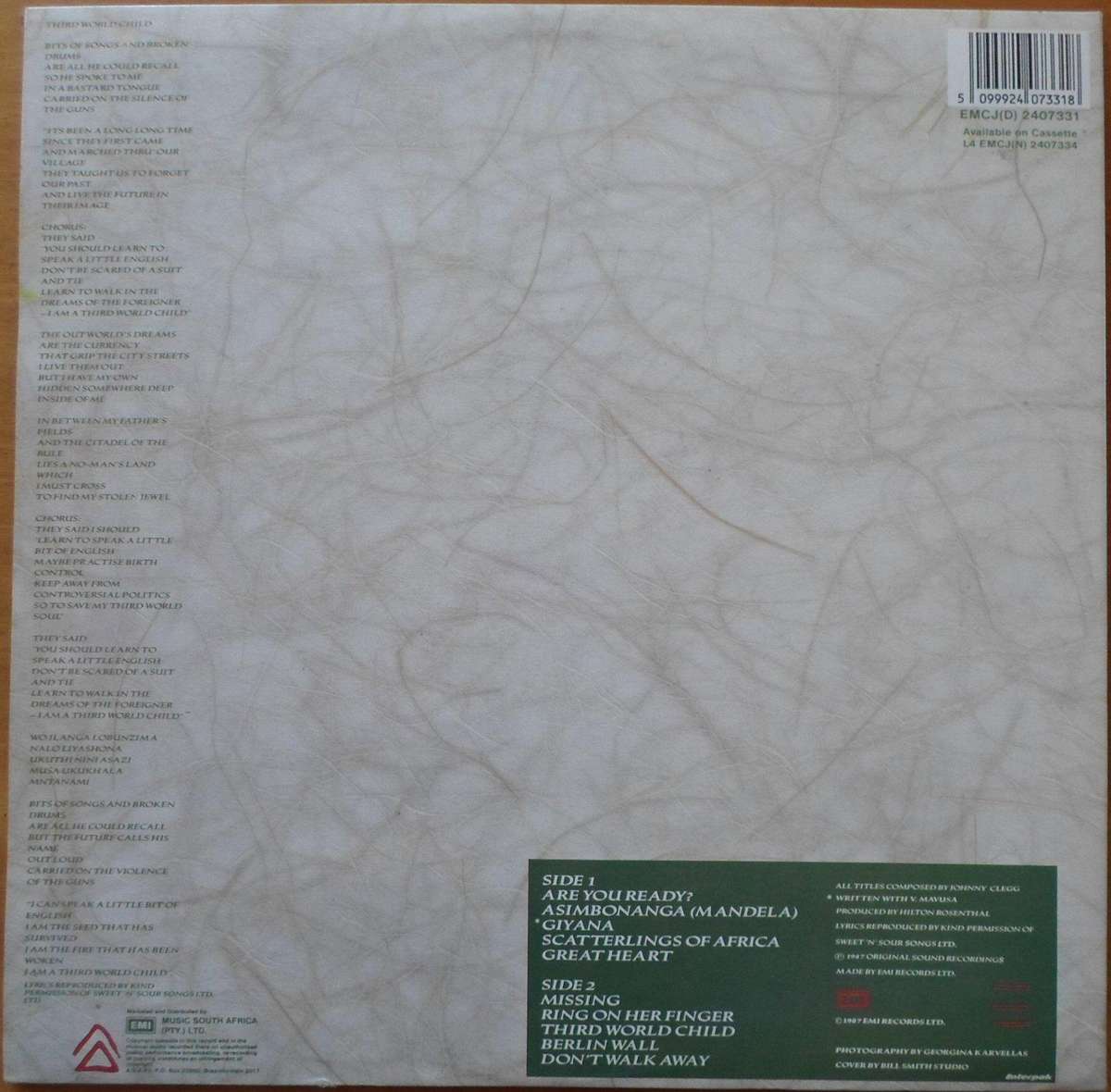 Johnny Clegg & Savuka - Third World Child