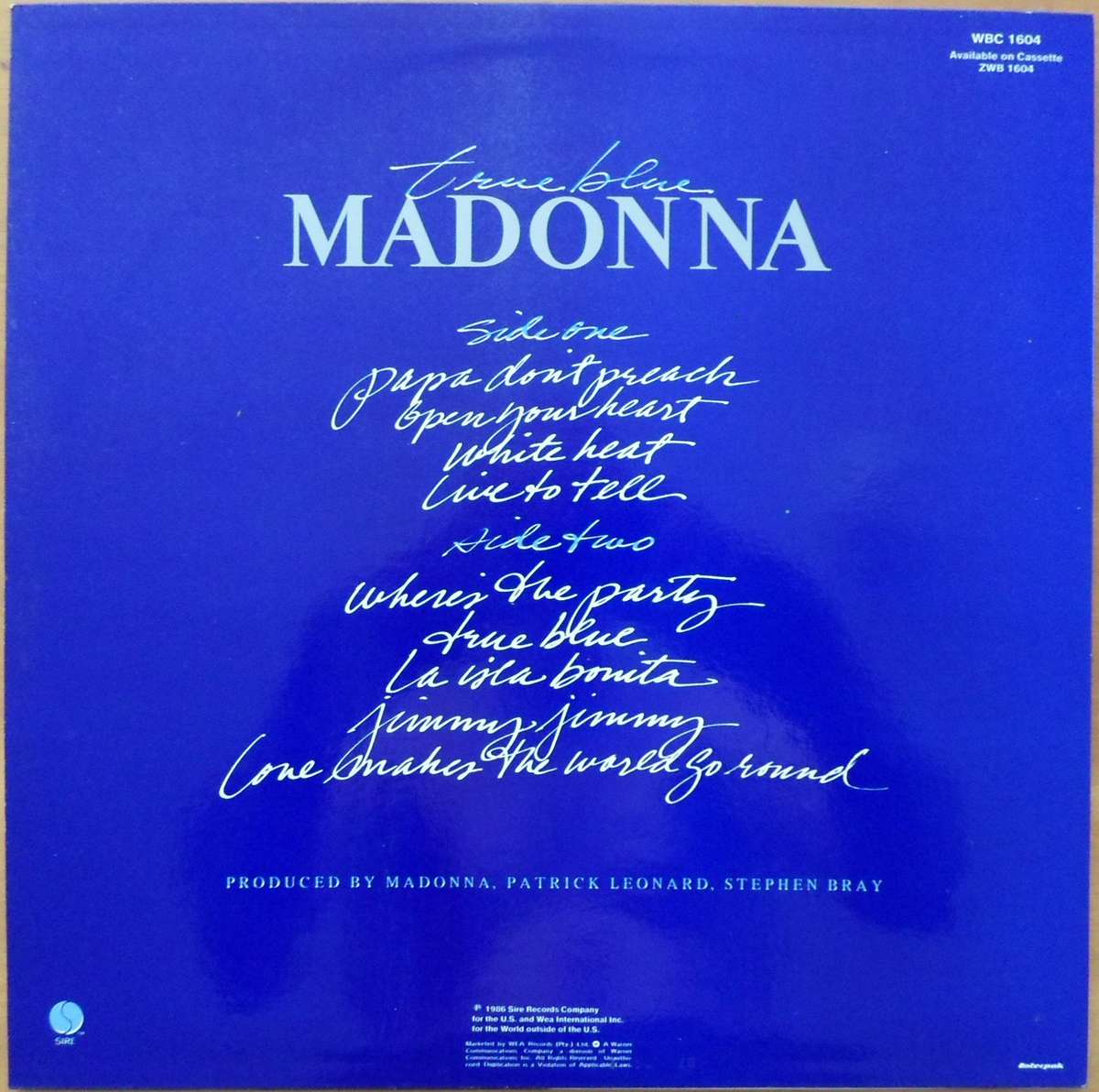 Madonna - True Blue