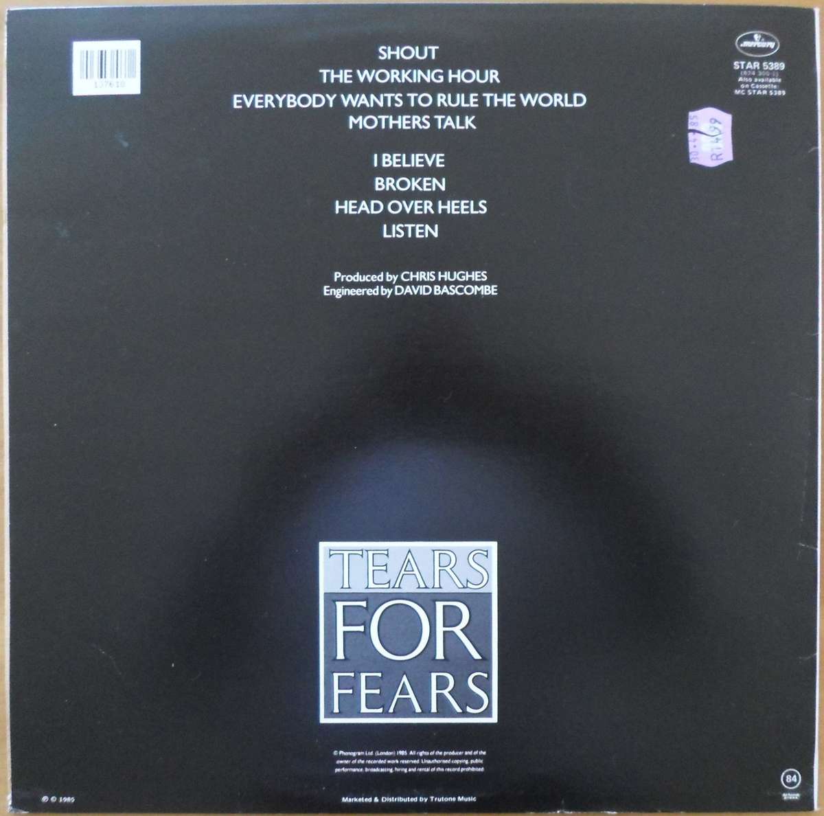 Tears for Fears - Songs from the Big Chair