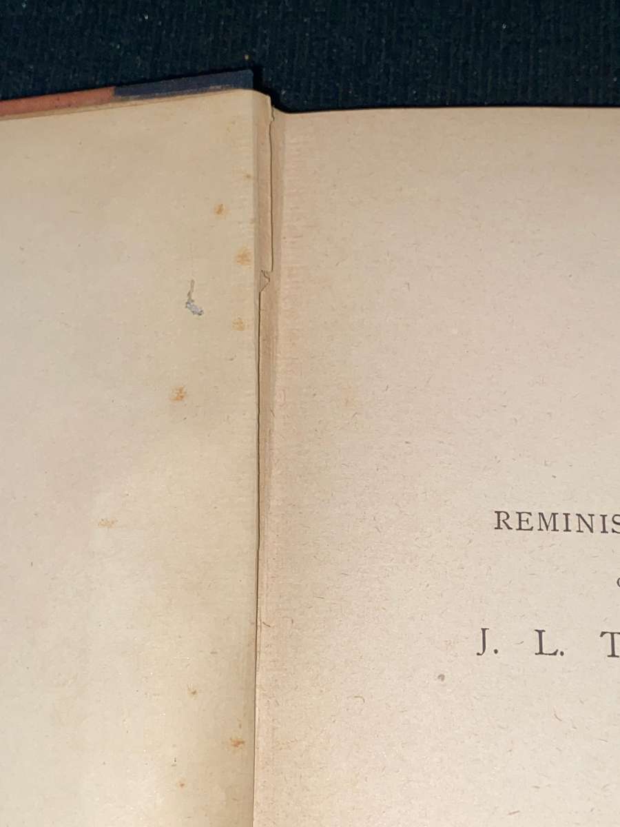 REMINISCENCES OF J.L. TOOLE BY JOSEPH HATTON 1892