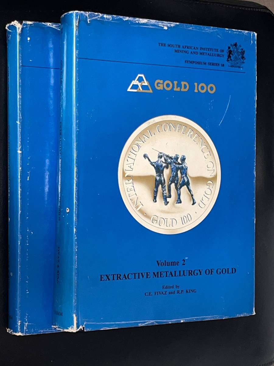 GOLD 100 2 VOLUME SET EXTRACTIVE METALLURGY OF GOLD