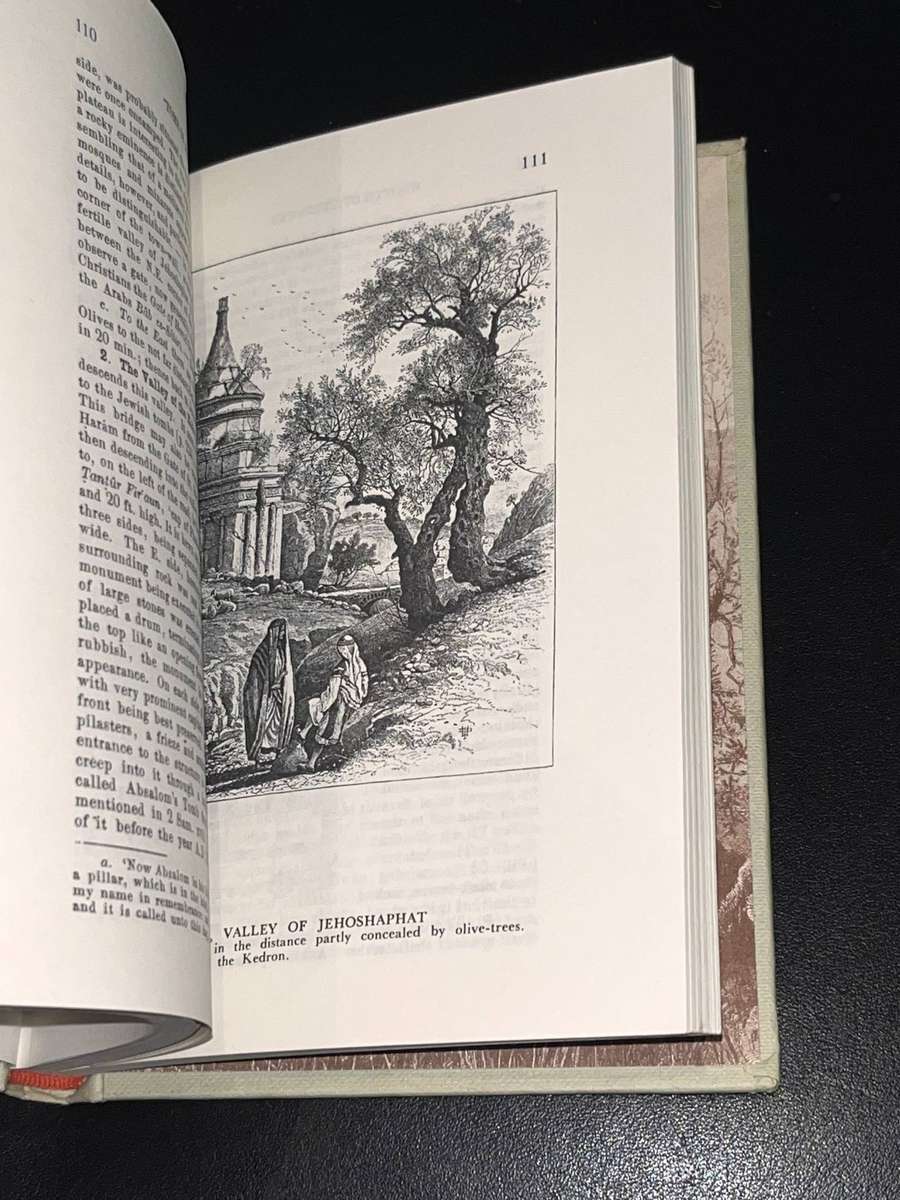 BAEDEKERS JERUSALEM AND SURROUNDINGS 1876 (1973 REPRINT)