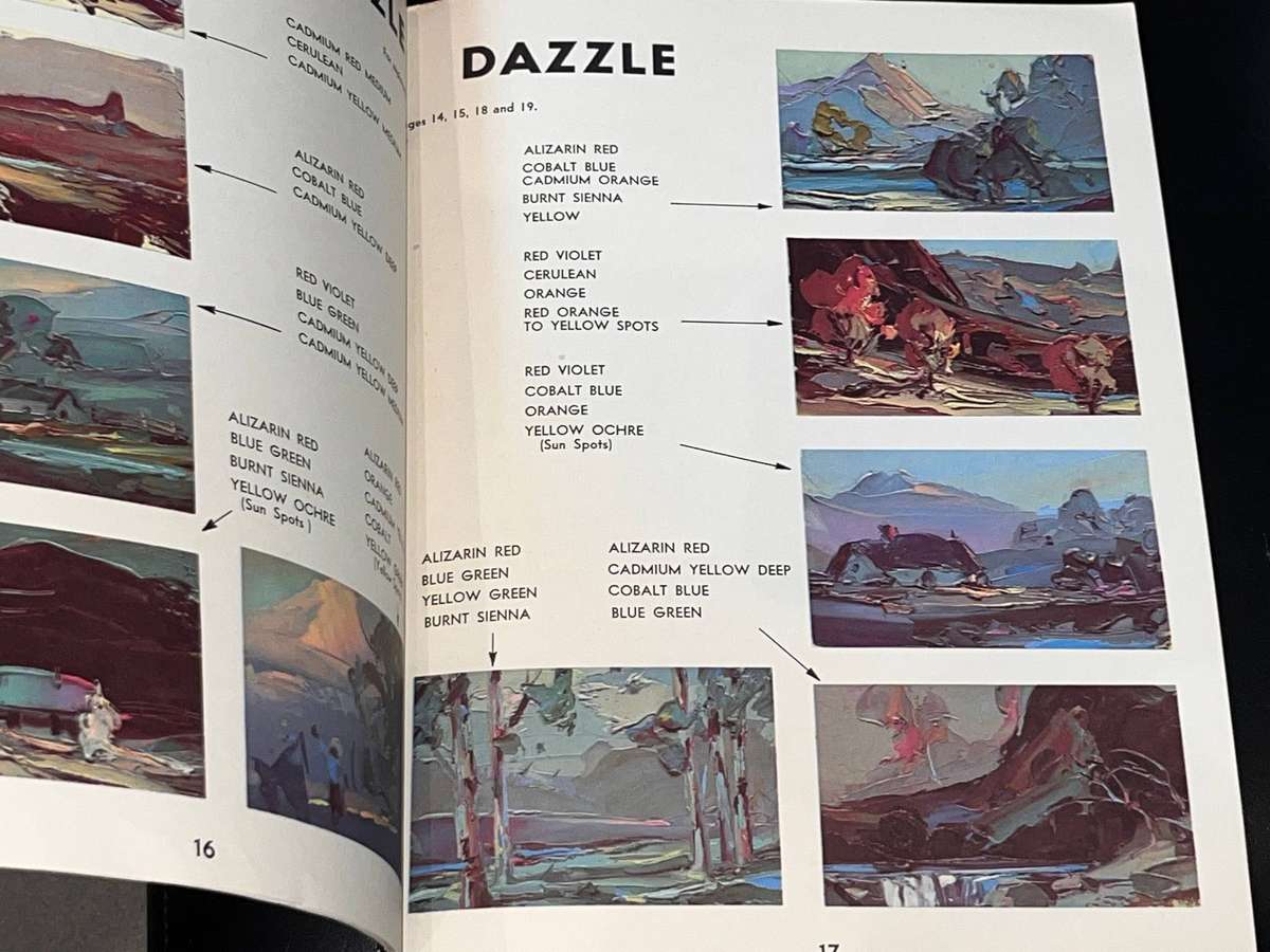 COLOUR WITH PALETTE KNIFE AND BRUSH BY MERLIN ENABNIT PUBLISHED BY WALTER T. FOSTER