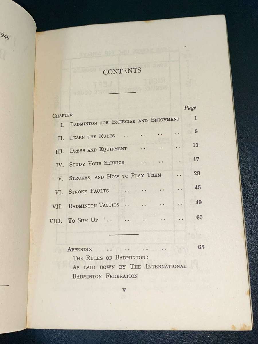 AN INTRODUCTION TO BADMINTON BY F.W. LAST