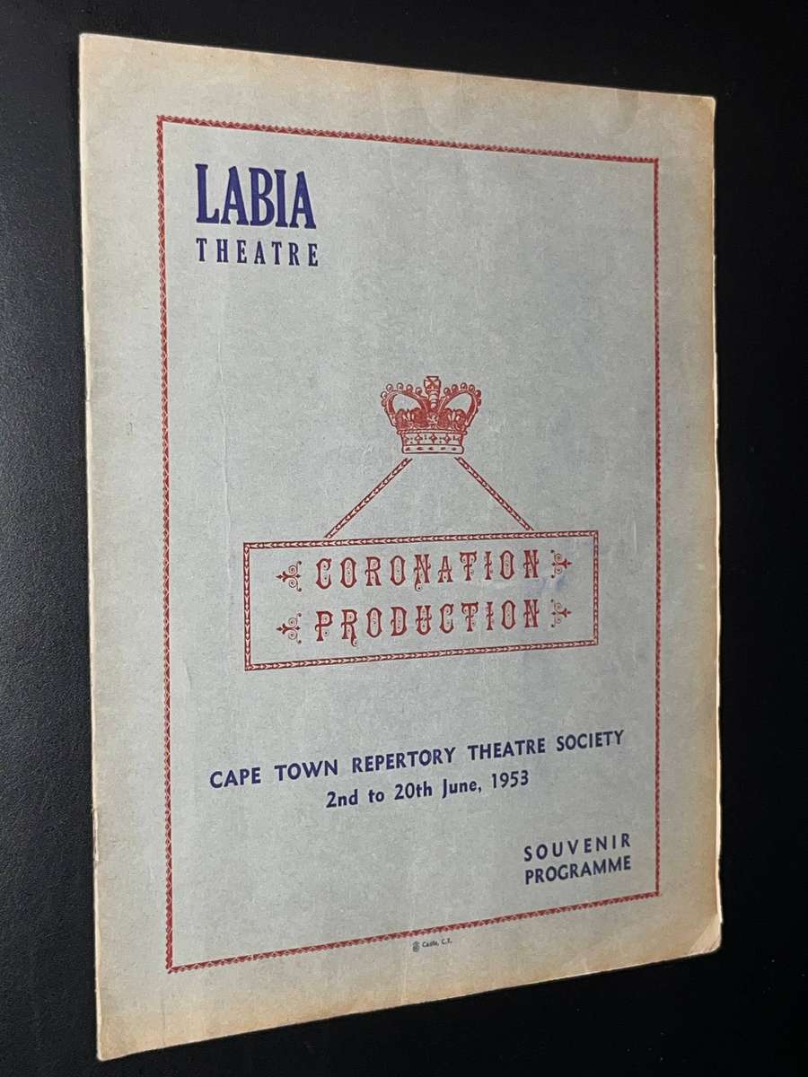 LABIA THEATRE CORONATION PRODUCTION 20TH JUNE 1953 SOUVENIR PROGRAMME