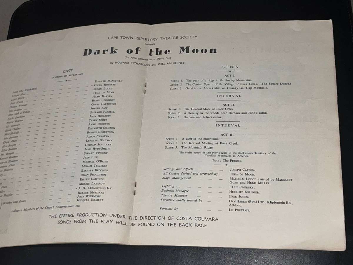 LABIA THEATRE CORONATION PRODUCTION 20TH JUNE 1953 SOUVENIR PROGRAMME