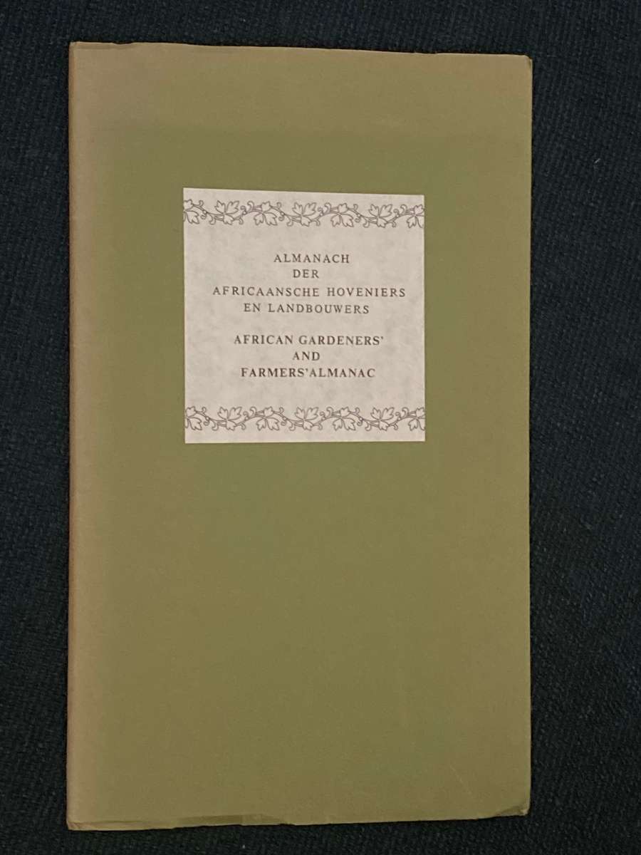 AFRICAN GARDENERS' AND FARMERS' ALMANAC 1984