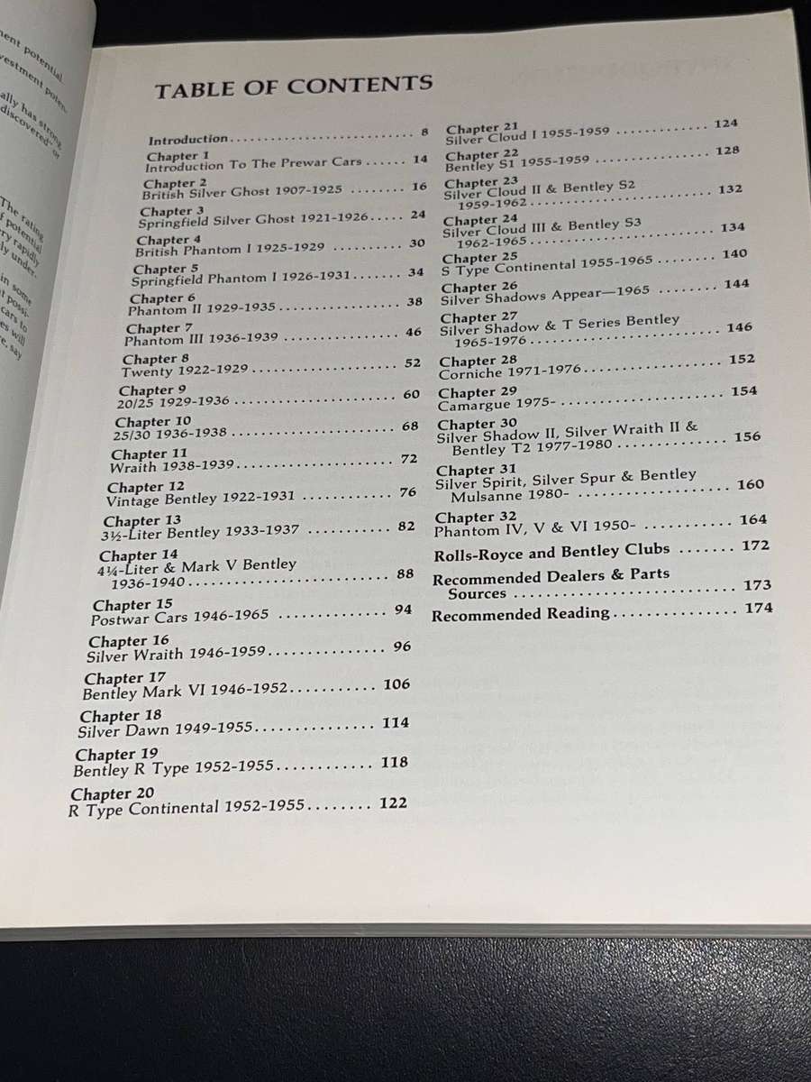 ILLUSTRATED ROLLS-ROYCE BENTLEY BUYER'S GUIDE BY PAUL R. WOUDENBERG