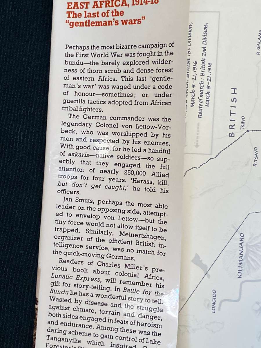 BATTLE FOR THE BUNDU THE FIRST WORLD WAR IN EAST AFRICA BY CHARLES MILLER