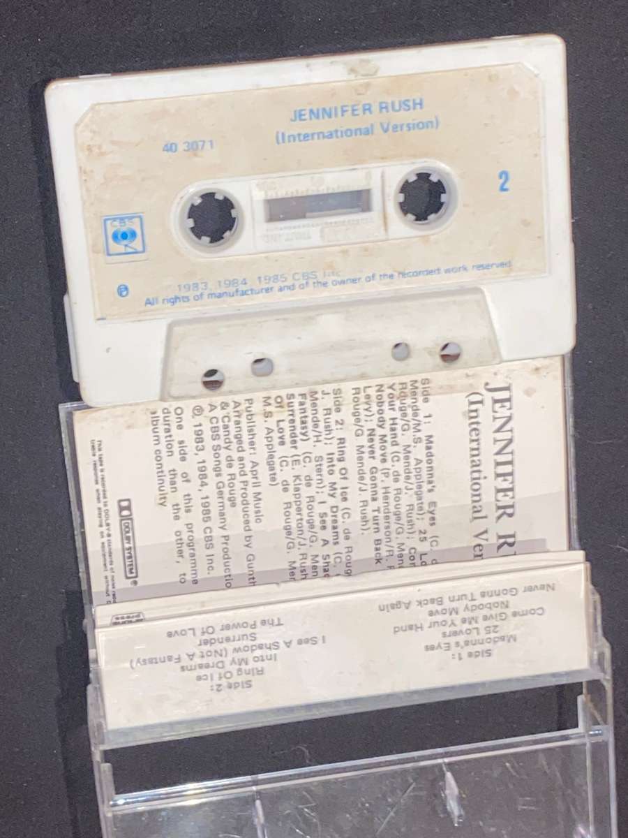 JENNIFER RUSH INTERNATIONAL VERSION CASSETTE TAPE
