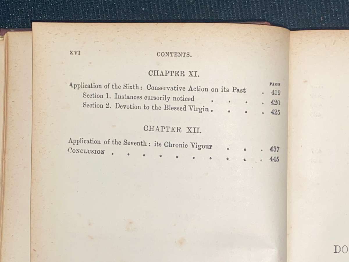 DEVELOPMENT OF CHRISTIAN DOCTRINE BY J.H. NEWMAN 1890