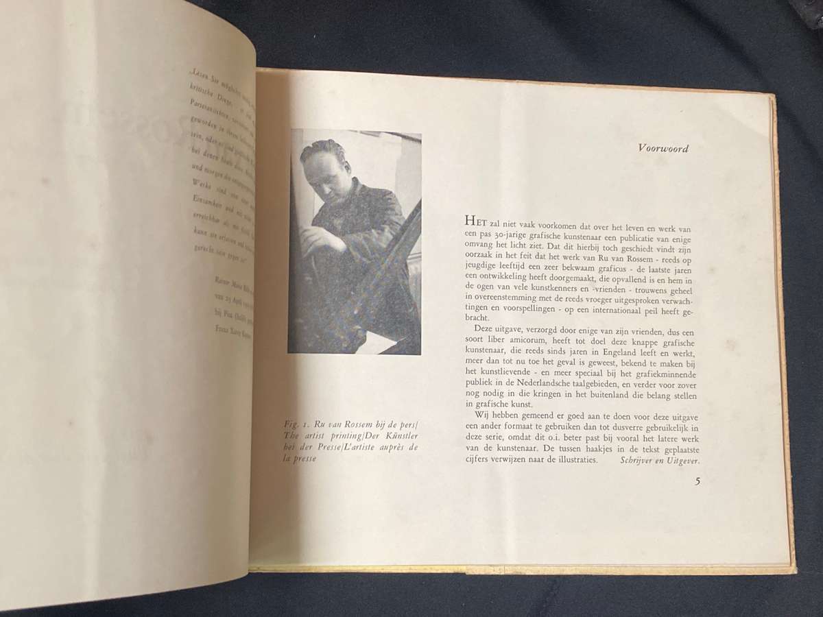RU VAN ROSSEM - D.P. BAAS 1955 #11 OF 325