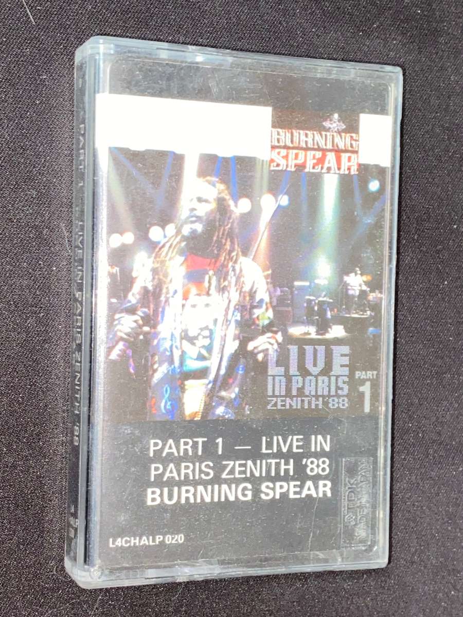 BURNING SPEAR LIVE IN PARIS PART 1 CASSETTE TAPE 1988
