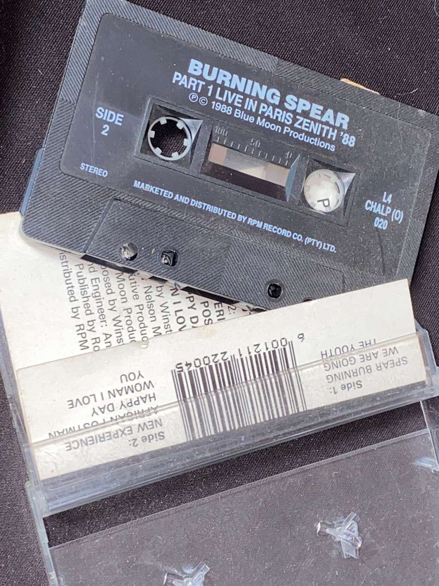 BURNING SPEAR LIVE IN PARIS PART 1 CASSETTE TAPE 1988