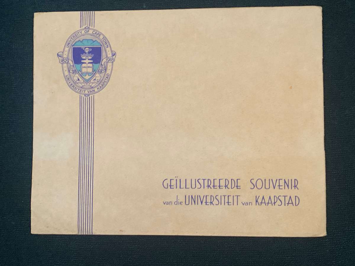 A PICTORIAL SOUVENIR OF THE UNIVERSITY OF CAPE TOWN VINTAGE