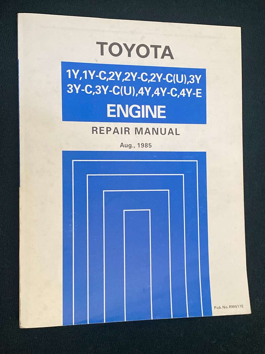 TOYOTA ENGINE REPAIR MANUAL AUG 1985