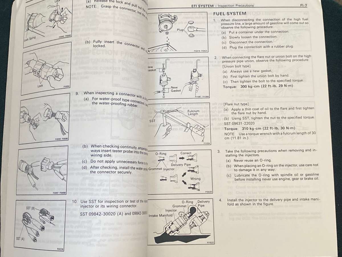 TOYOTA ENGINE REPAIR MANUAL AUG 1985