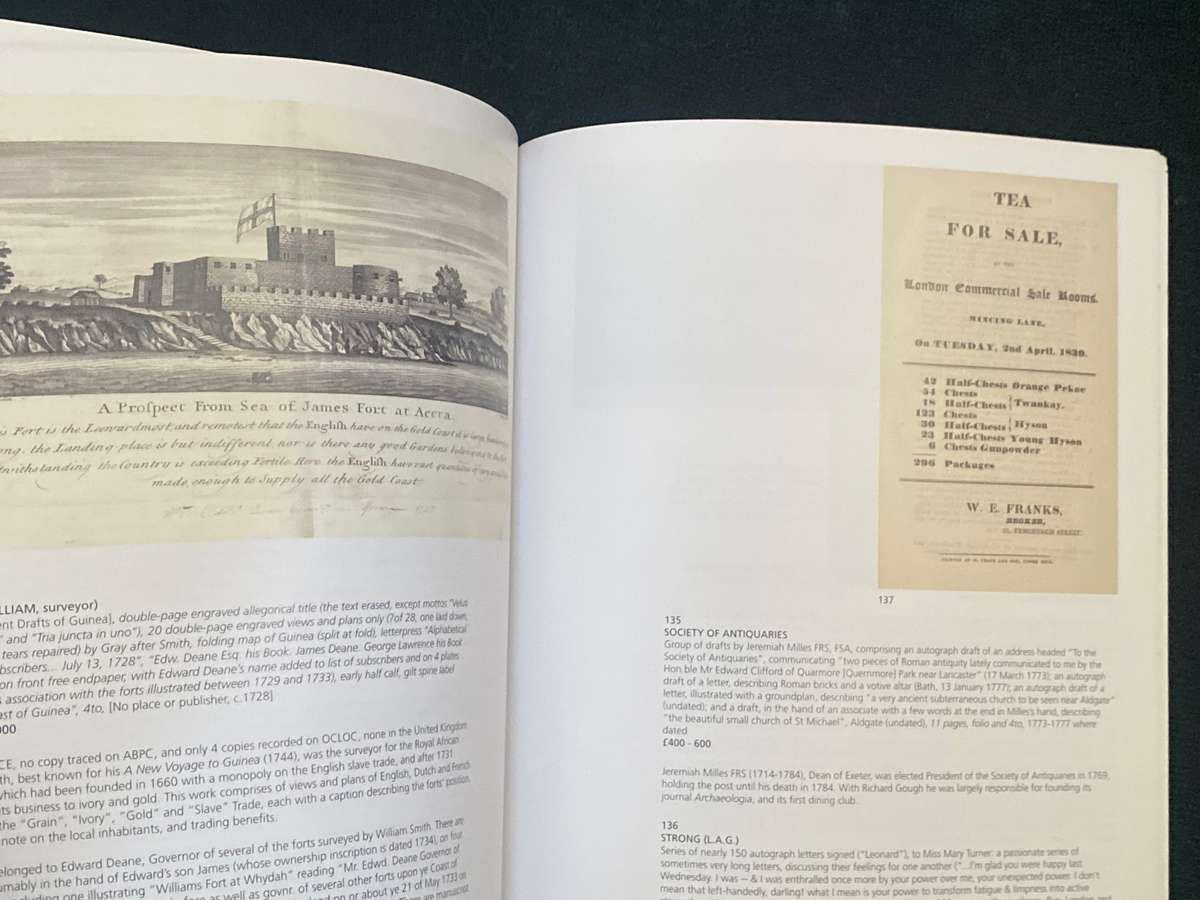 BONHAMS PRINTED BOOKS, MAPS AND MANUSCRIPTS TUESDAY 23 MARCH 2010 LONDON