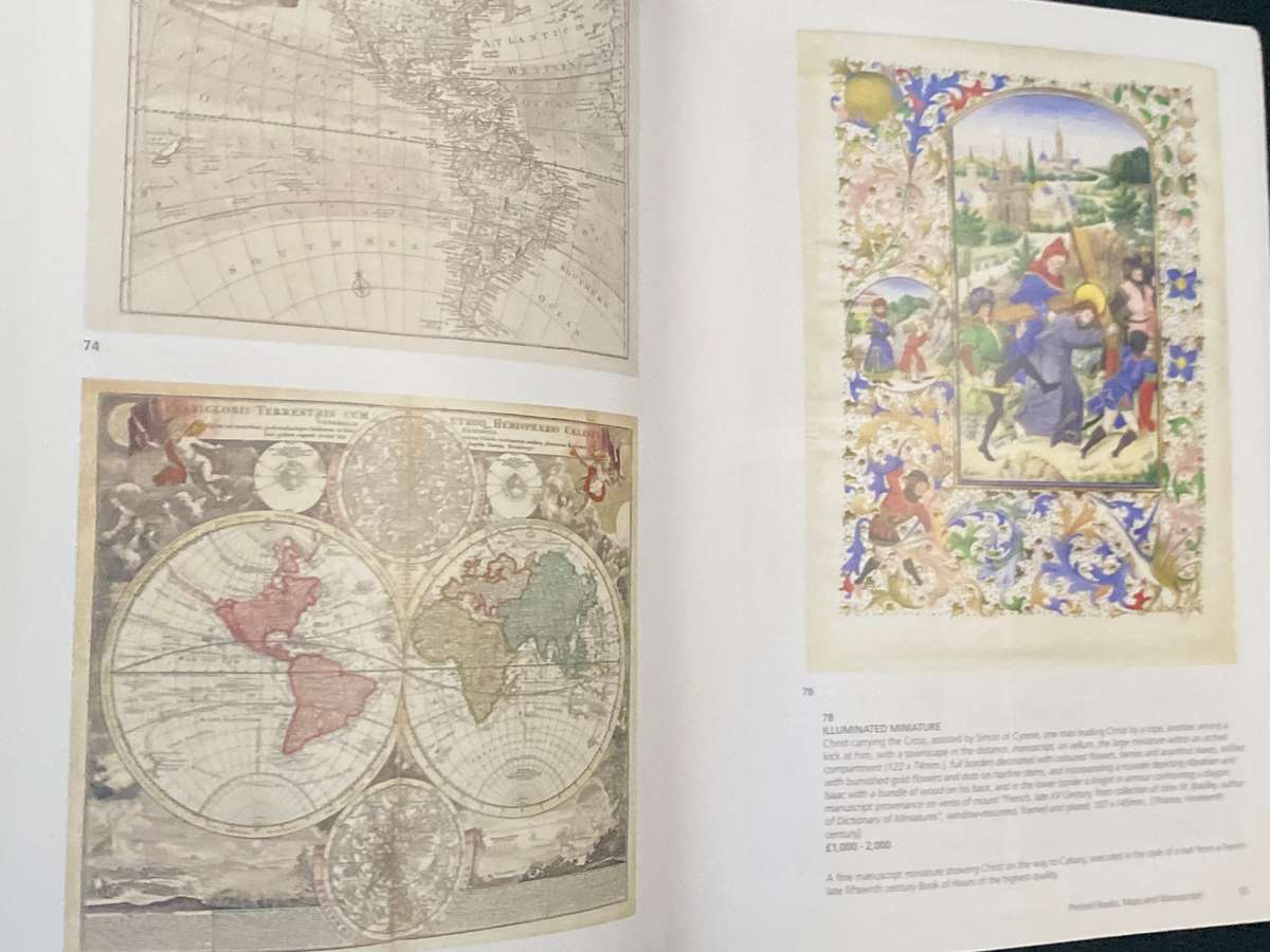 BONHAMS PRINTED BOOKS, MAPS AND MANUSCRIPTS TUESDAY 23 MARCH 2010 LONDON