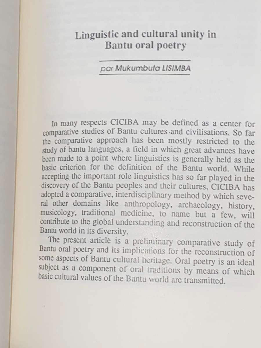 RACINES BANTU - BANTU ROOTS