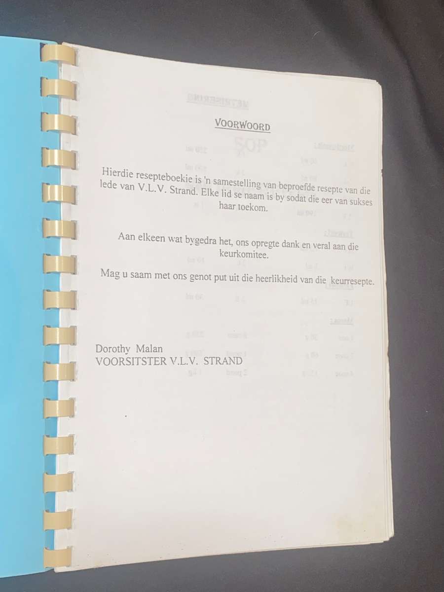 KEUR RESEPTE V.L.V. STRAND